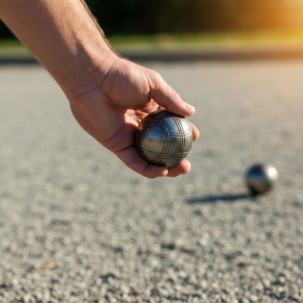 Pétanque dobástechnika közelről